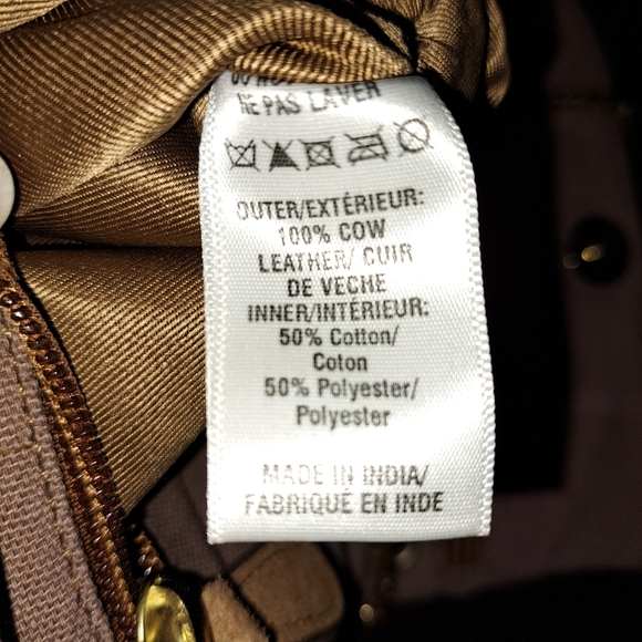 #029 Free People  Elegant Tan Chain-Strap Clutch/Crossbody Women's Bag - Picture 10 of 16